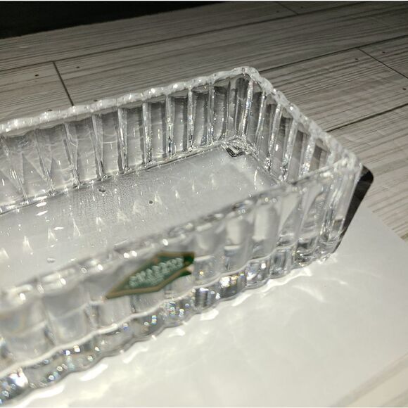 Hershey's Candy Bar Dish w/Lid Godinger Dublin Clear Lead Crystal - Picture 6 of 10